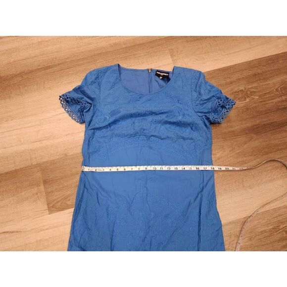 Karl Lagerfeld Spring Blue Embroidered Dress Size 8 - Picture 12 of 13